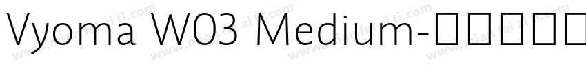 Vyoma W03 Medium字体转换